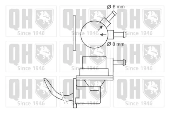 Kraftstoffpumpe QUINTON HAZELL QFP19 Bild Kraftstoffpumpe QUINTON HAZELL QFP19