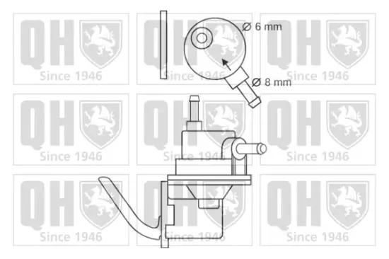 Kraftstoffpumpe QUINTON HAZELL QFP43 Bild Kraftstoffpumpe QUINTON HAZELL QFP43