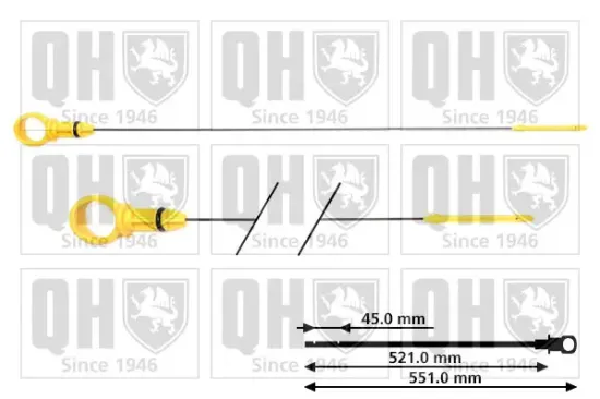 Ölpeilstab QUINTON HAZELL QOD152 Bild Ölpeilstab QUINTON HAZELL QOD152