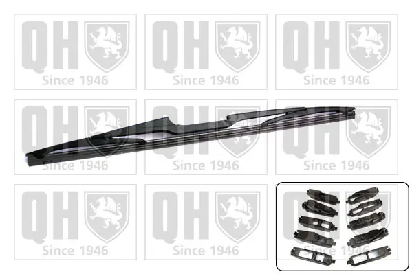 Wischblatt hinten QUINTON HAZELL QRW016