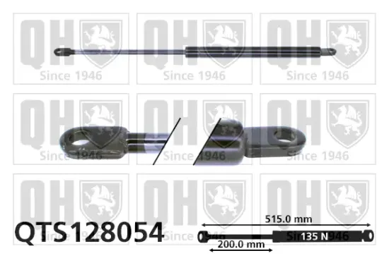 Gasfeder, Koffer-/Laderaum hinten rechts QUINTON HAZELL QTS128054 Bild Gasfeder, Koffer-/Laderaum hinten rechts QUINTON HAZELL QTS128054