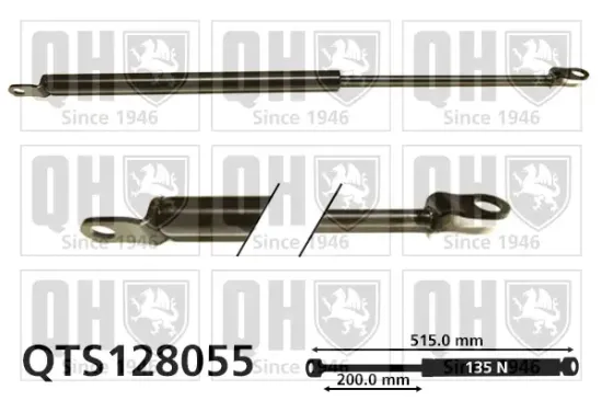 Gasfeder, Koffer-/Laderaum hinten links QUINTON HAZELL QTS128055 Bild Gasfeder, Koffer-/Laderaum hinten links QUINTON HAZELL QTS128055