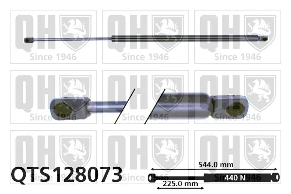 Gasfeder, Koffer-/Laderaum QUINTON HAZELL QTS128073