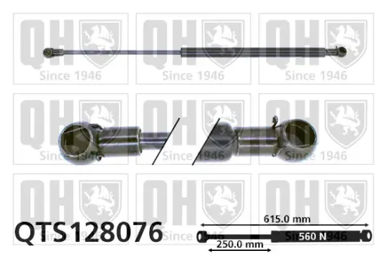 Gasfeder, Koffer-/Laderaum QUINTON HAZELL QTS128076 Bild Gasfeder, Koffer-/Laderaum QUINTON HAZELL QTS128076
