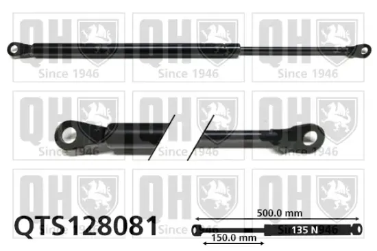 Gasfeder, Koffer-/Laderaum hinten links QUINTON HAZELL QTS128081 Bild Gasfeder, Koffer-/Laderaum hinten links QUINTON HAZELL QTS128081