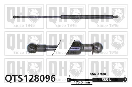 Gasfeder, Koffer-/Laderaum QUINTON HAZELL QTS128096 Bild Gasfeder, Koffer-/Laderaum QUINTON HAZELL QTS128096