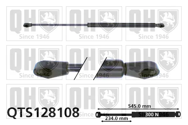 Gasfeder, Koffer-/Laderaum QUINTON HAZELL QTS128108