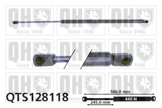 Gasfeder, Koffer-/Laderaum QUINTON HAZELL QTS128118 Bild Gasfeder, Koffer-/Laderaum QUINTON HAZELL QTS128118