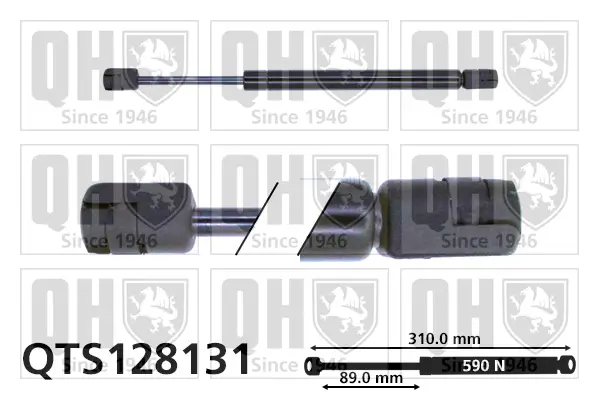 Gasfeder, Koffer-/Laderaum QUINTON HAZELL QTS128131