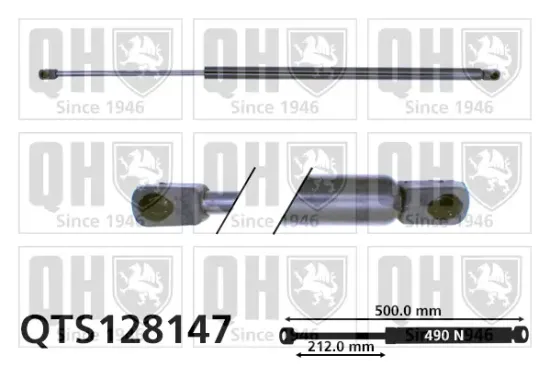 Gasfeder, Koffer-/Laderaum QUINTON HAZELL QTS128147 Bild Gasfeder, Koffer-/Laderaum QUINTON HAZELL QTS128147