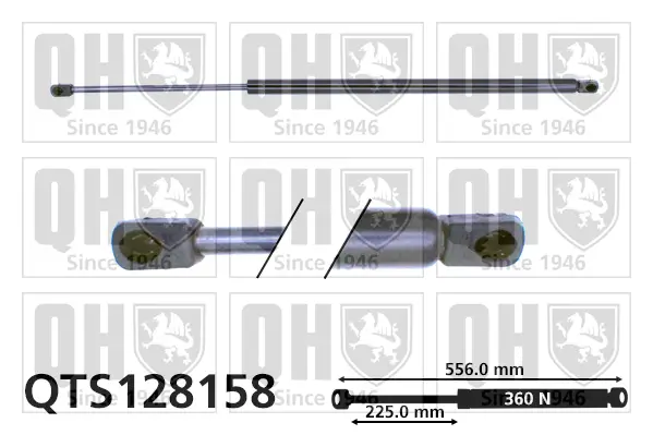 Gasfeder, Koffer-/Laderaum QUINTON HAZELL QTS128158