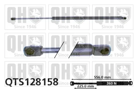 Gasfeder, Koffer-/Laderaum QUINTON HAZELL QTS128158 Bild Gasfeder, Koffer-/Laderaum QUINTON HAZELL QTS128158