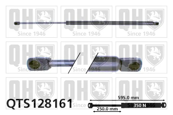 Gasfeder, Koffer-/Laderaum QUINTON HAZELL QTS128161
