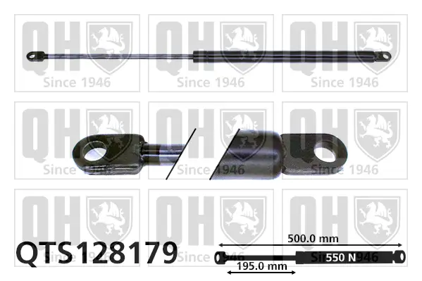 Gasfeder, Koffer-/Laderaum QUINTON HAZELL QTS128179
