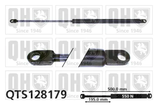 Gasfeder, Koffer-/Laderaum QUINTON HAZELL QTS128179 Bild Gasfeder, Koffer-/Laderaum QUINTON HAZELL QTS128179