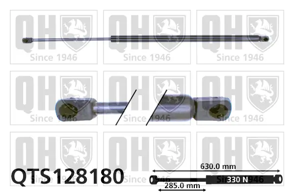 Gasfeder, Koffer-/Laderaum QUINTON HAZELL QTS128180