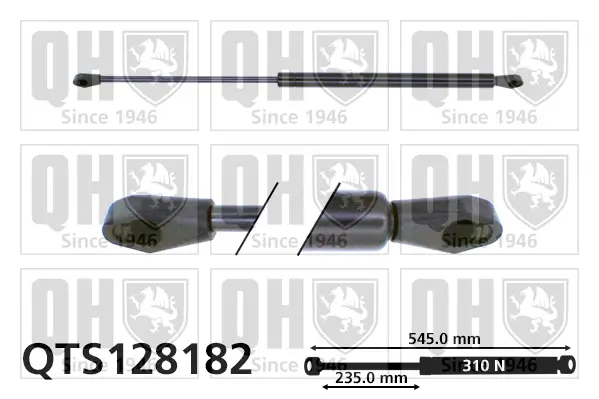 Gasfeder, Koffer-/Laderaum QUINTON HAZELL QTS128182