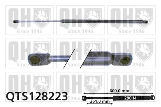 Gasfeder, Koffer-/Laderaum QUINTON HAZELL QTS128223 Bild Gasfeder, Koffer-/Laderaum QUINTON HAZELL QTS128223