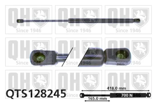 Gasfeder, Koffer-/Laderaum QUINTON HAZELL QTS128245 Bild Gasfeder, Koffer-/Laderaum QUINTON HAZELL QTS128245