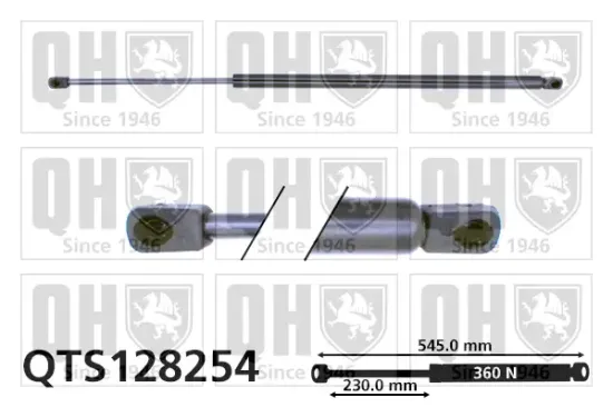 Gasfeder, Koffer-/Laderaum QUINTON HAZELL QTS128254 Bild Gasfeder, Koffer-/Laderaum QUINTON HAZELL QTS128254