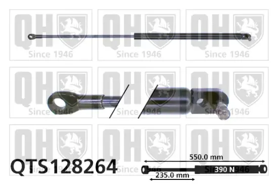 Gasfeder, Koffer-/Laderaum QUINTON HAZELL QTS128264 Bild Gasfeder, Koffer-/Laderaum QUINTON HAZELL QTS128264