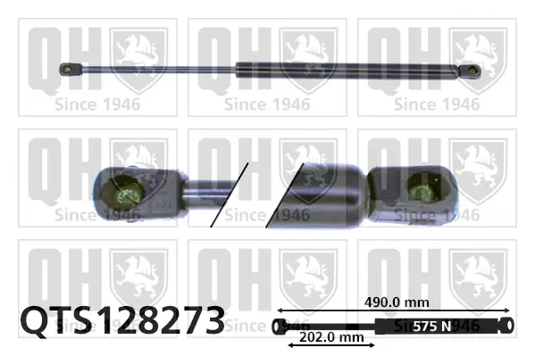 Gasfeder, Koffer-/Laderaum QUINTON HAZELL QTS128273