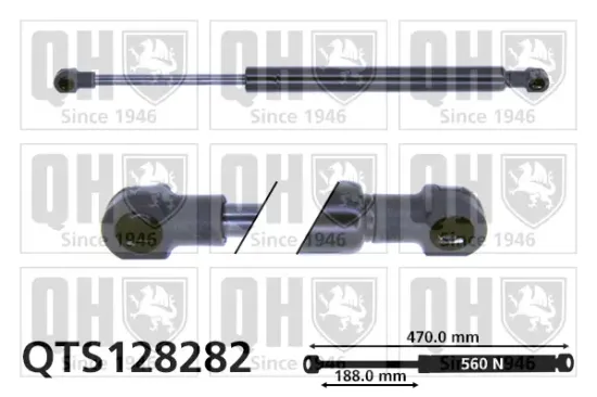 Gasfeder, Koffer-/Laderaum QUINTON HAZELL QTS128282 Bild Gasfeder, Koffer-/Laderaum QUINTON HAZELL QTS128282