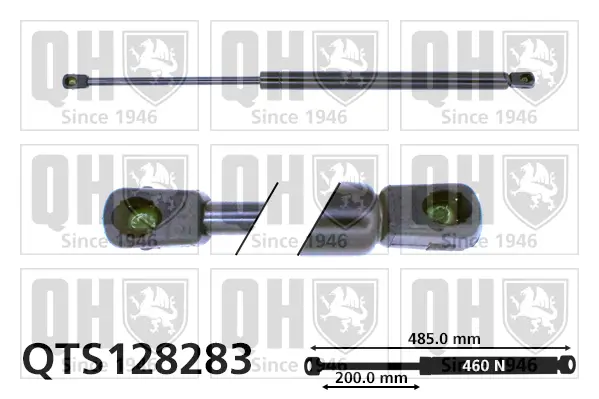 Gasfeder, Koffer-/Laderaum QUINTON HAZELL QTS128283