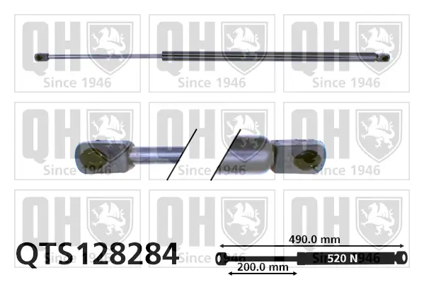 Gasfeder, Koffer-/Laderaum QUINTON HAZELL QTS128284