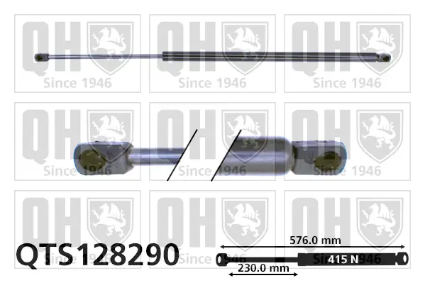 Gasfeder, Koffer-/Laderaum QUINTON HAZELL QTS128290