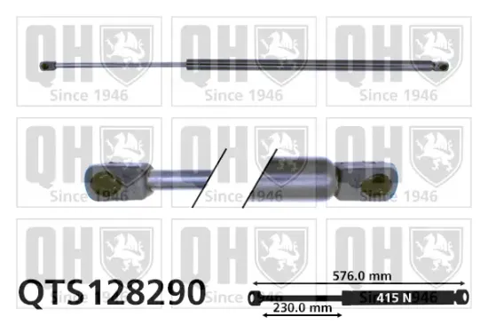 Gasfeder, Koffer-/Laderaum QUINTON HAZELL QTS128290 Bild Gasfeder, Koffer-/Laderaum QUINTON HAZELL QTS128290
