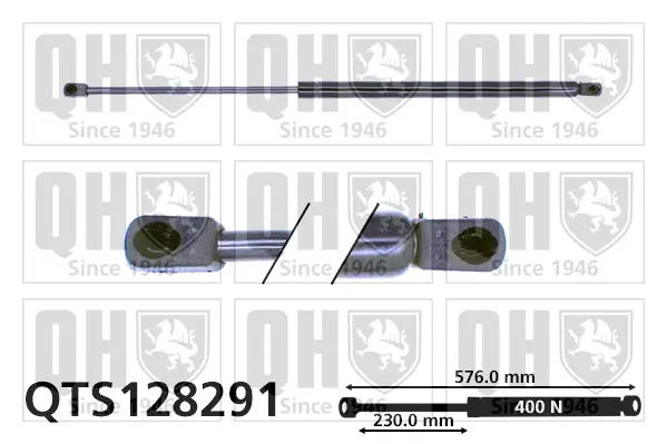 Gasfeder, Koffer-/Laderaum QUINTON HAZELL QTS128291