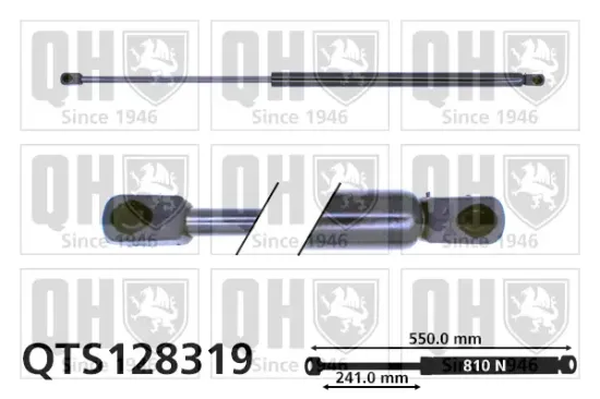 Gasfeder, Koffer-/Laderaum QUINTON HAZELL QTS128319 Bild Gasfeder, Koffer-/Laderaum QUINTON HAZELL QTS128319