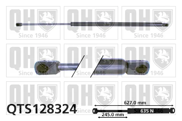 Gasfeder, Koffer-/Laderaum QUINTON HAZELL QTS128324