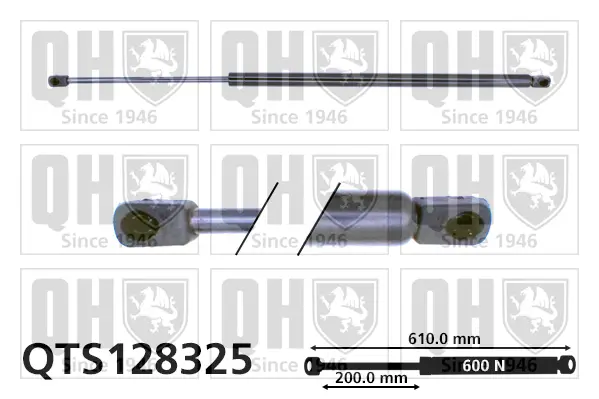 Gasfeder, Koffer-/Laderaum QUINTON HAZELL QTS128325