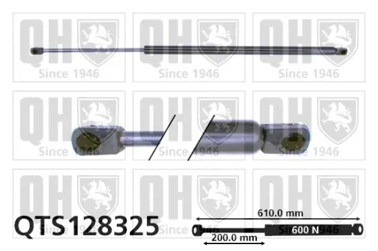 Gasfeder, Koffer-/Laderaum QUINTON HAZELL QTS128325 Bild Gasfeder, Koffer-/Laderaum QUINTON HAZELL QTS128325
