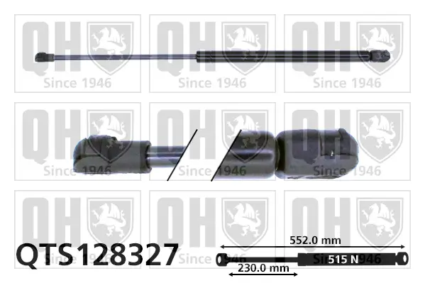 Gasfeder, Koffer-/Laderaum QUINTON HAZELL QTS128327