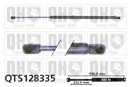 Gasfeder, Koffer-/Laderaum QUINTON HAZELL QTS128335 Bild Gasfeder, Koffer-/Laderaum QUINTON HAZELL QTS128335