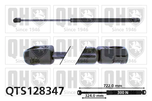 Gasfeder, Motorhaube QUINTON HAZELL QTS128347