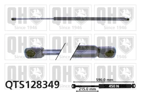 Gasfeder, Koffer-/Laderaum QUINTON HAZELL QTS128349 Bild Gasfeder, Koffer-/Laderaum QUINTON HAZELL QTS128349