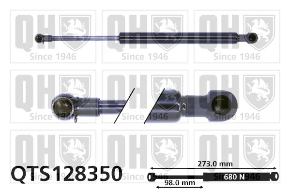 Gasfeder, Koffer-/Laderaum QUINTON HAZELL QTS128350