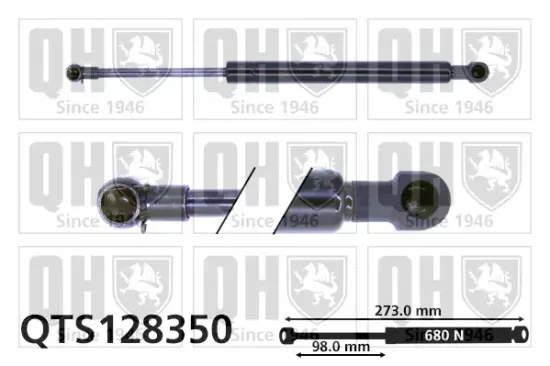 Gasfeder, Koffer-/Laderaum QUINTON HAZELL QTS128350 Bild Gasfeder, Koffer-/Laderaum QUINTON HAZELL QTS128350