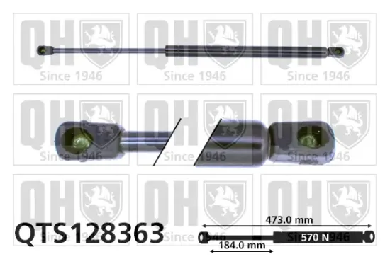 Gasfeder, Koffer-/Laderaum QUINTON HAZELL QTS128363 Bild Gasfeder, Koffer-/Laderaum QUINTON HAZELL QTS128363