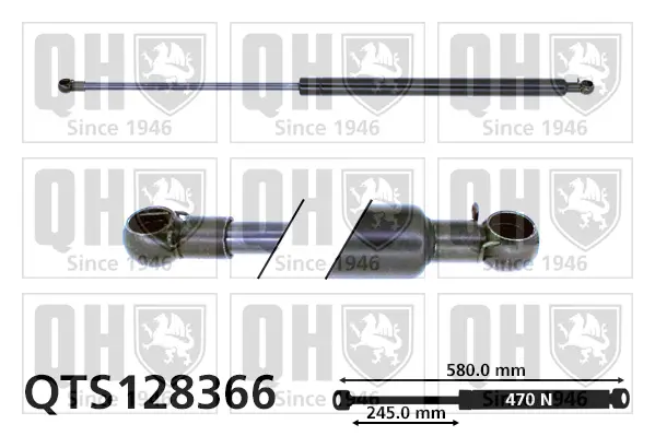 Gasfeder, Koffer-/Laderaum QUINTON HAZELL QTS128366