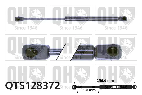 Gasfeder, Koffer-/Laderaum QUINTON HAZELL QTS128372