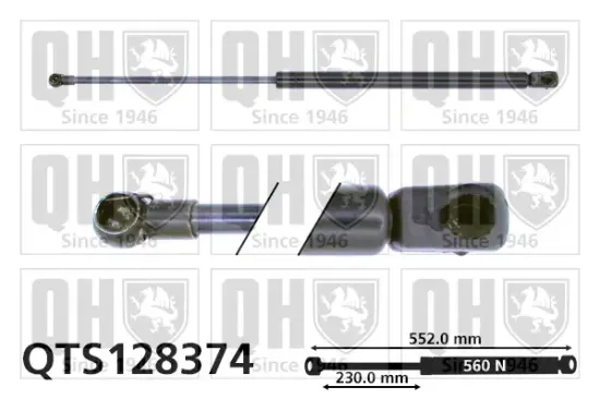 Gasfeder, Koffer-/Laderaum QUINTON HAZELL QTS128374 Bild Gasfeder, Koffer-/Laderaum QUINTON HAZELL QTS128374