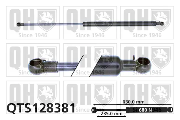 Gasfeder, Koffer-/Laderaum QUINTON HAZELL QTS128381