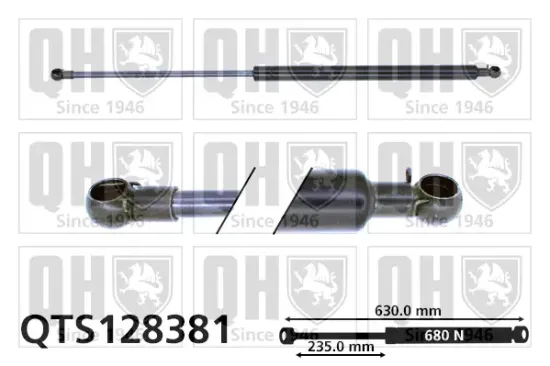 Gasfeder, Koffer-/Laderaum QUINTON HAZELL QTS128381 Bild Gasfeder, Koffer-/Laderaum QUINTON HAZELL QTS128381