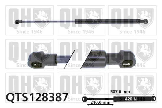 Gasfeder, Koffer-/Laderaum QUINTON HAZELL QTS128387 Bild Gasfeder, Koffer-/Laderaum QUINTON HAZELL QTS128387
