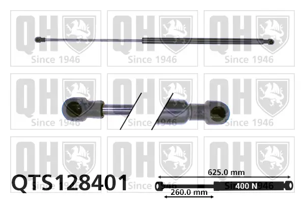 Gasfeder, Koffer-/Laderaum QUINTON HAZELL QTS128401